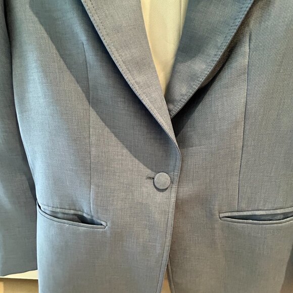 Zara Straight Cut Blue Blazer - Like New - Picture 6 of 8